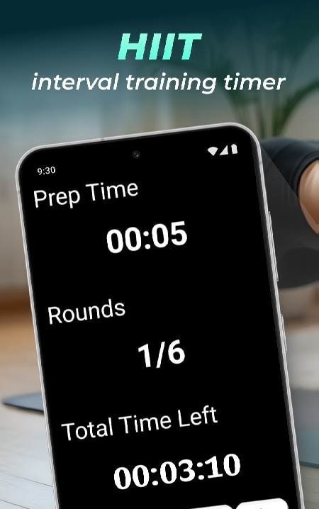 HIIT interval training timer screenshot 1