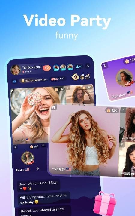 Tandoo-Live video chat, meet screenshot 2