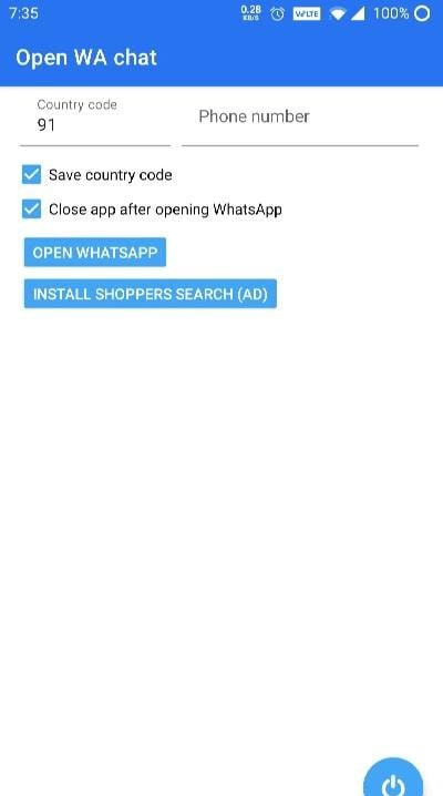 Open WA chat - Privacy app screenshot 1