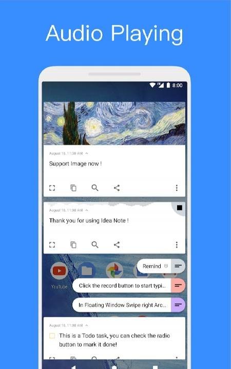 Idea Note-Floating Voice Note screenshot 3