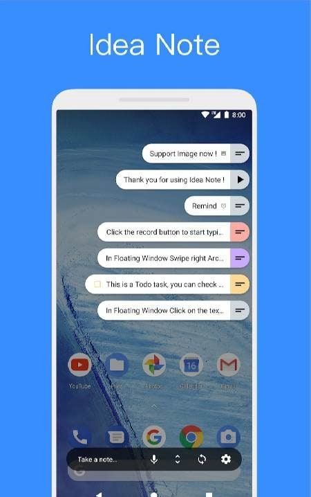 Idea Note-Floating Voice Note screenshot 1