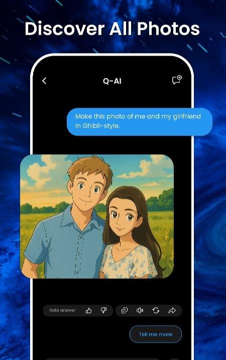 Q-AI Chatbot Assistant screenshot 2