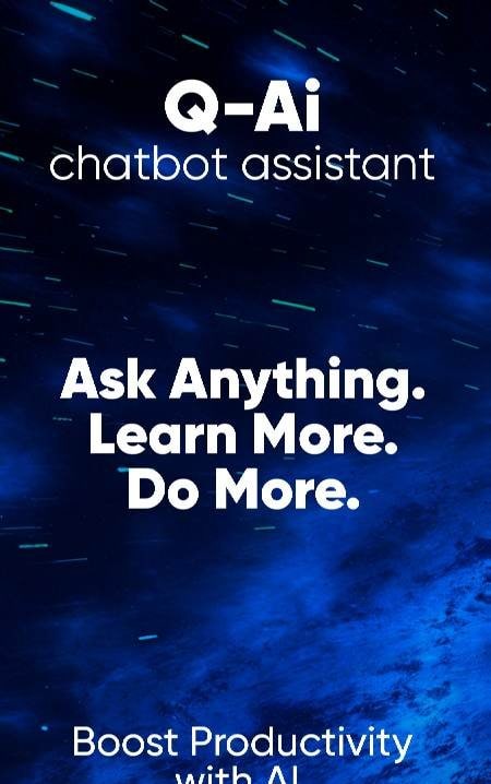 Q-AI Chatbot Assistant screenshot 1