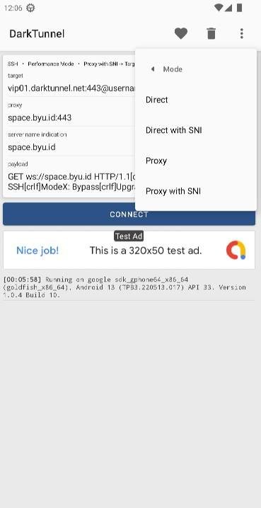 DarkTunnel - SSH DNSTT V2Ray screenshot 3