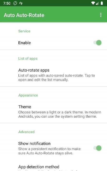 Auto Auto-Rotate screenshot 1