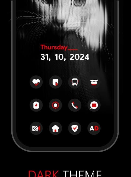 Nothing Ruby (Adaptive) screenshot 1