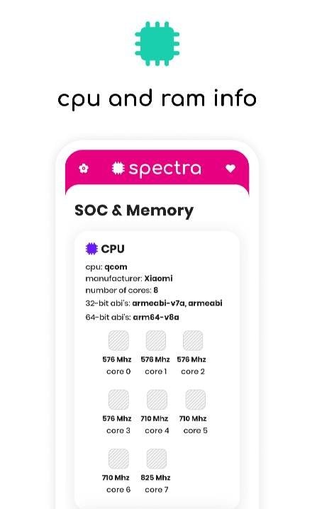 Spectra: Device Info screenshot 4