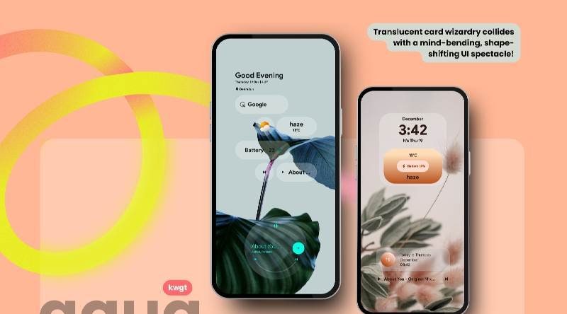 Aqua KWGT screenshot 3