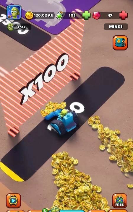 Idle Zombie Miner: Gold Tycoon gameplay screenshot 2