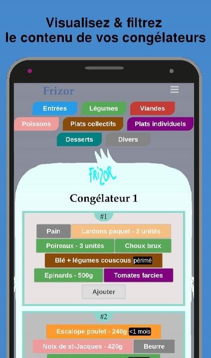 Frizor - app for freezor screenshot 1