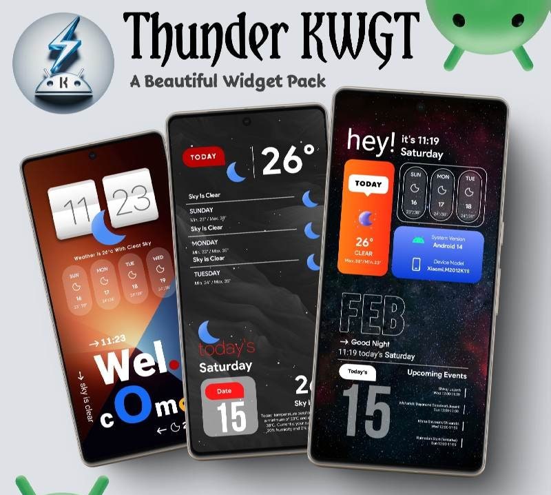 Thunder KWGT screenshot 2