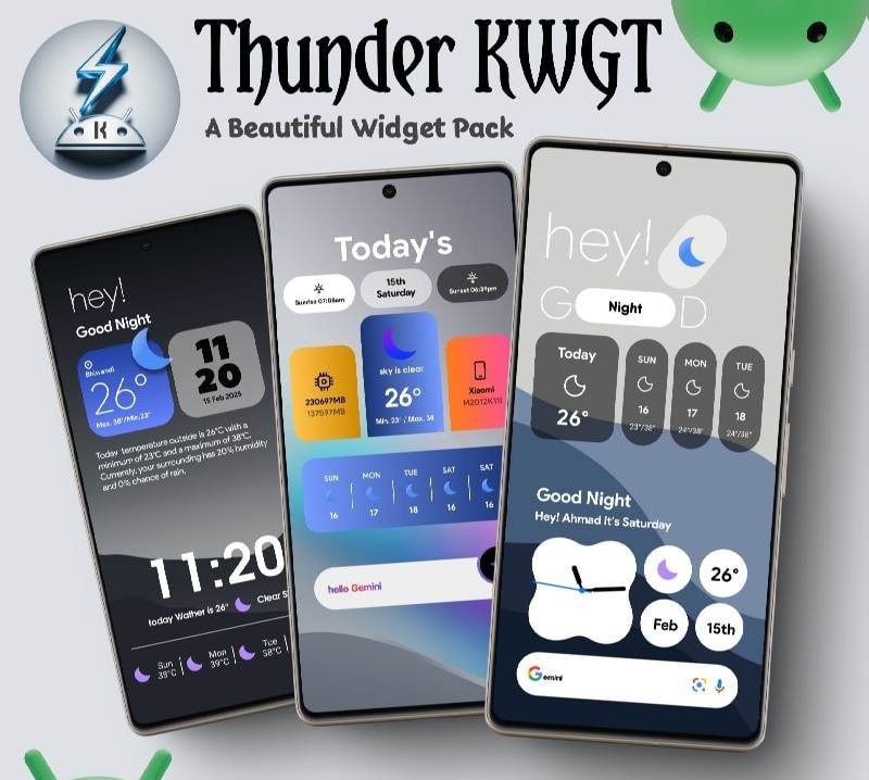 Thunder KWGT screenshot 3