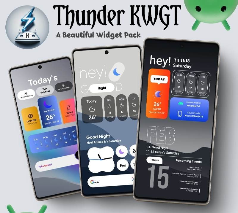 Thunder KWGT screenshot 4