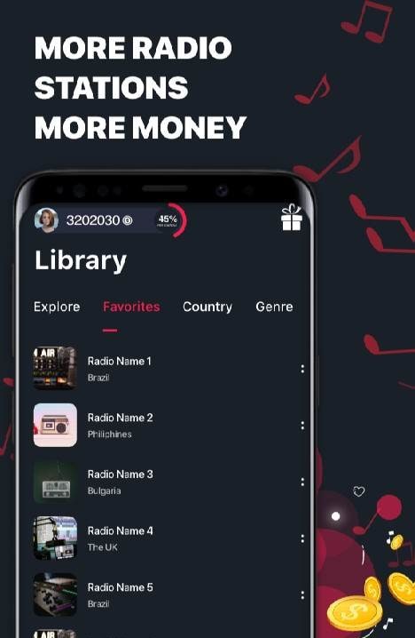 Givvy Radios, Listen and Earn! Screenshot 2