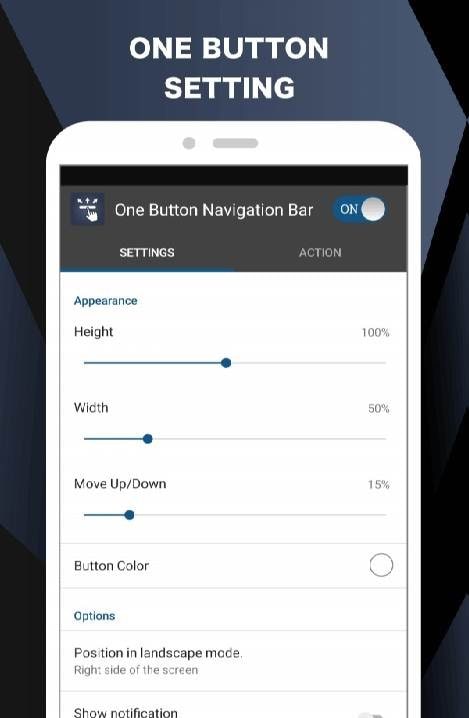 One Button Navigation Bar screenshot 3