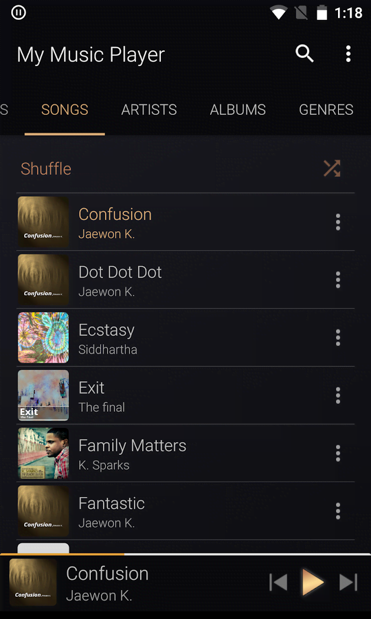 My Music Player screenshot 1