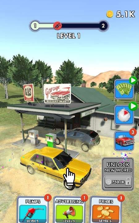 Idle Gas Station screenshot 1