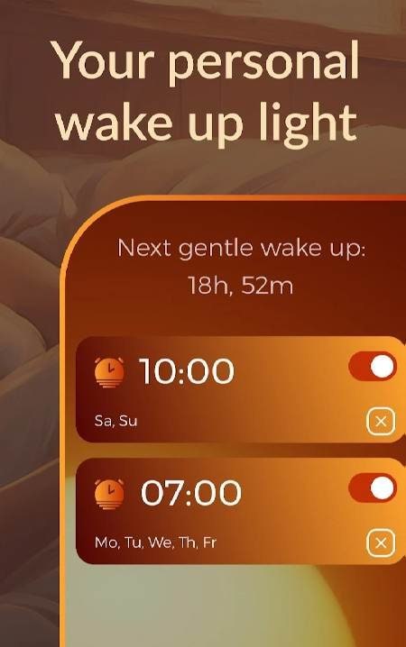Sunrise Alarm Clock - Gently screenshot 2