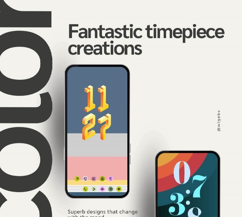 colorblobs KWGT screenshot 2
