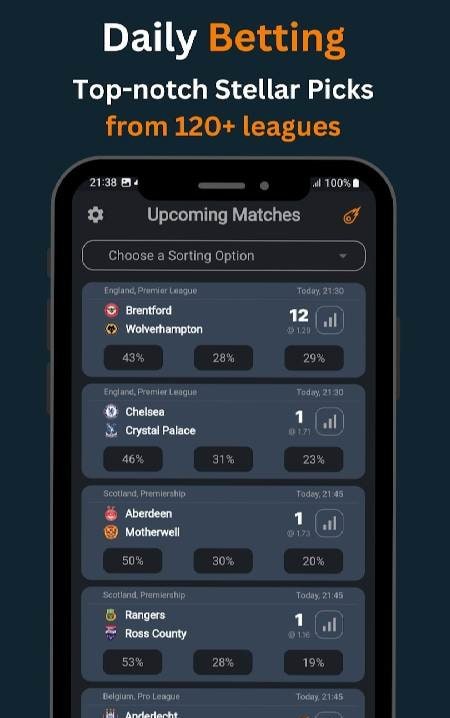 Comet AI Football Betting Tips match prediction screen
