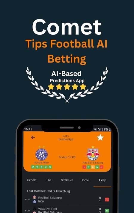 Comet AI Football Betting Tips interface preview