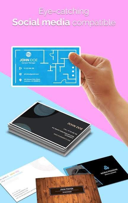 Digital Business Card Maker - Visiting Cards screenshot 4