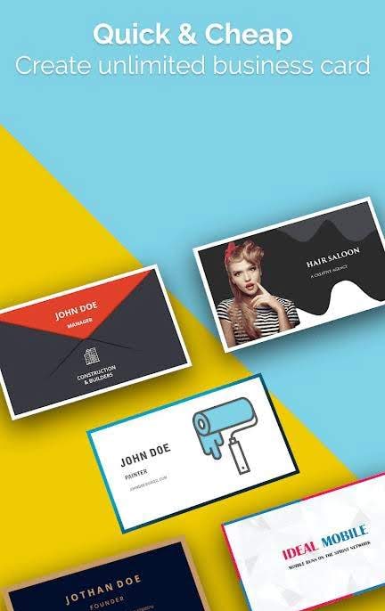 Digital Business Card Maker - Visiting Cards screenshot 2
