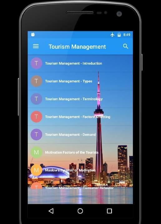 Tourism Management screenshot 1