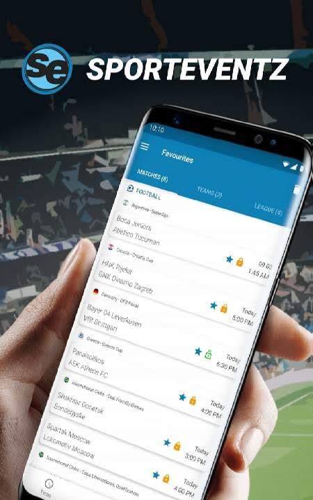 SportEventz - Live sport on TV screenshot 1
