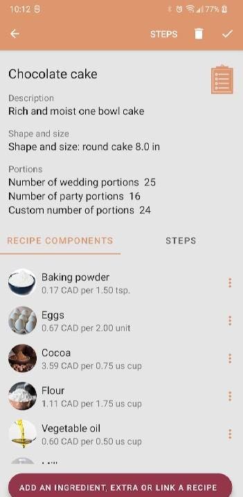 CakePlace - price your cakes screenshot 2