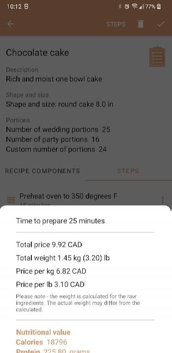 CakePlace - price your cakes screenshot 4