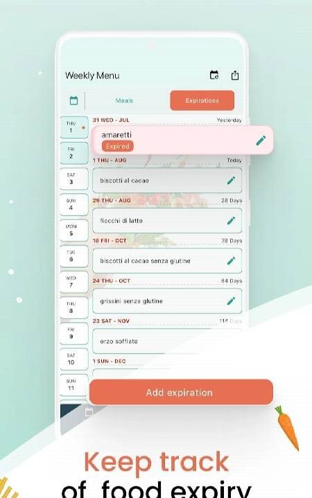 Weekly Menu screenshot 4