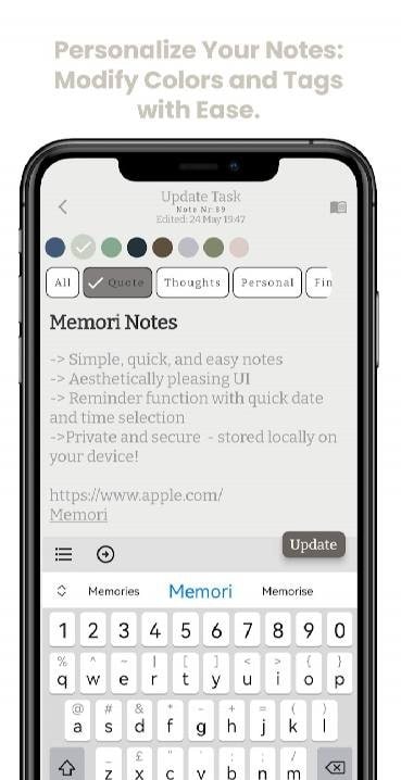 Memori Note - Notes to Remember screenshot 4