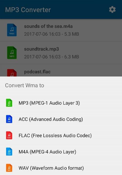 MP3 Converter music ogg flac screenshot 2