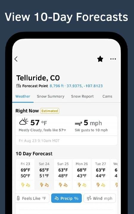 OpenSnow: Snow Forecast screenshot 2