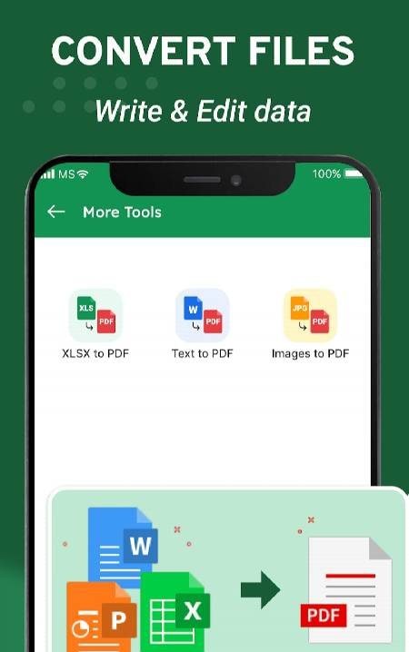 Edit XLSX Spreadsheets Reader screenshot 1