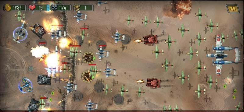 1945 WarGuard: Epic Shooter TD screenshot 2