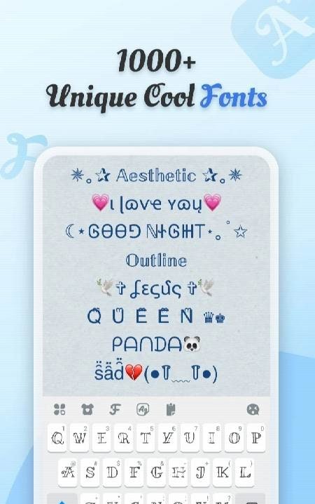 Cool Fonts - Keyboard & Themes screenshot 1