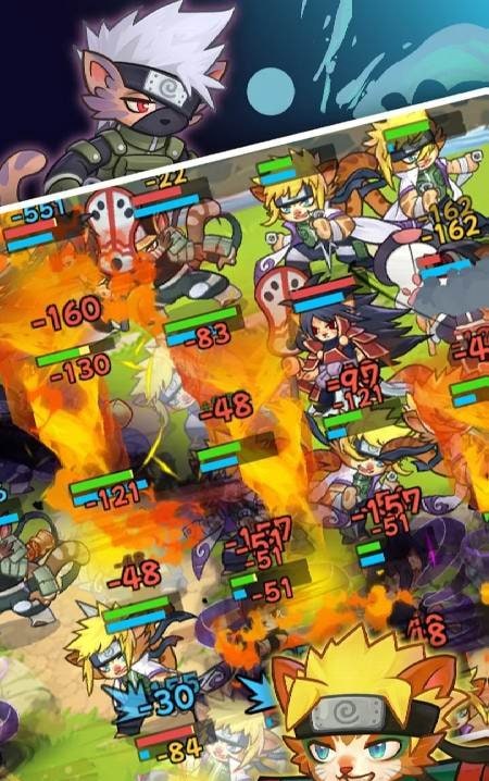 Shinobi Cat Auto Chess gameplay screenshot 1