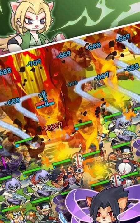 Shinobi Cat Auto Chess gameplay screenshot 4