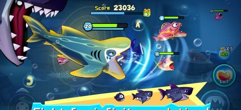 Fish Clash! - Eat or be eaten screenshot 1