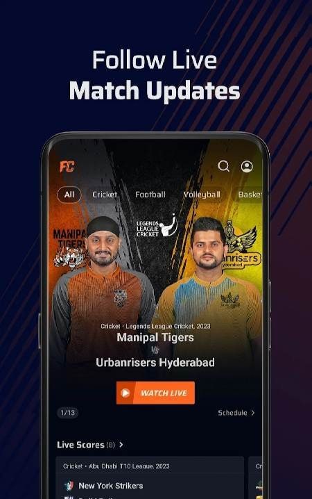 FanCode-Live Cricket, Formula1 screenshot 4
