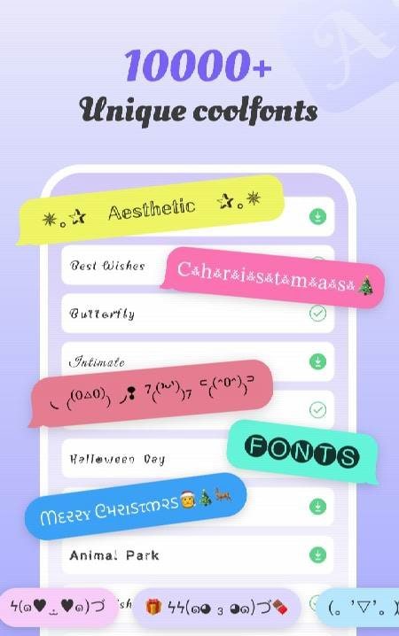 Fonts AI Keyboard Trend&Fancy screenshot 1