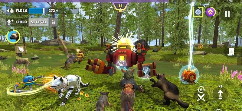 Wolf Hero: Animals vs Robots screenshot 4