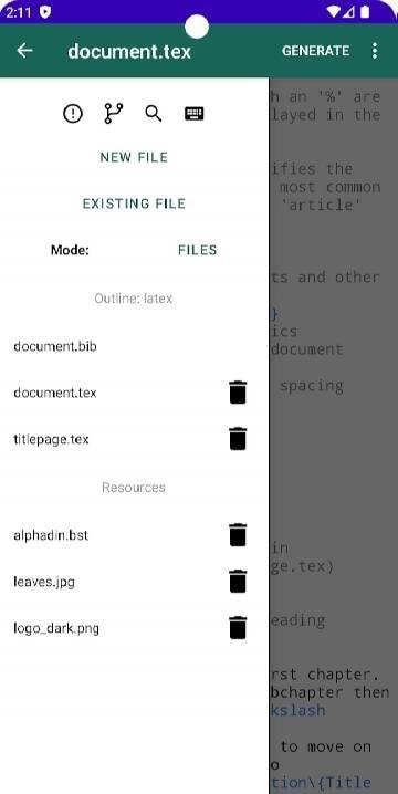 VerbTeX Pro LaTeX Editor screenshot 2
