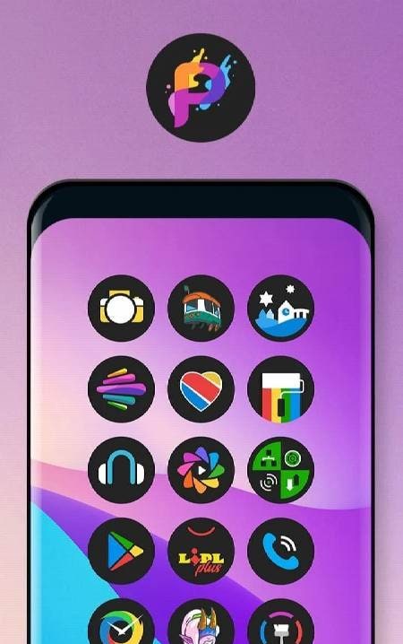 Pix Up Dark Material Icon Pack screenshot 2