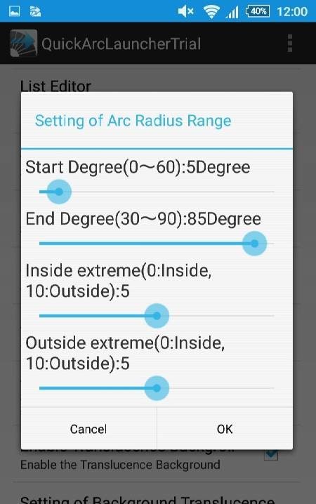 Quick Arc Launcher screenshot 3