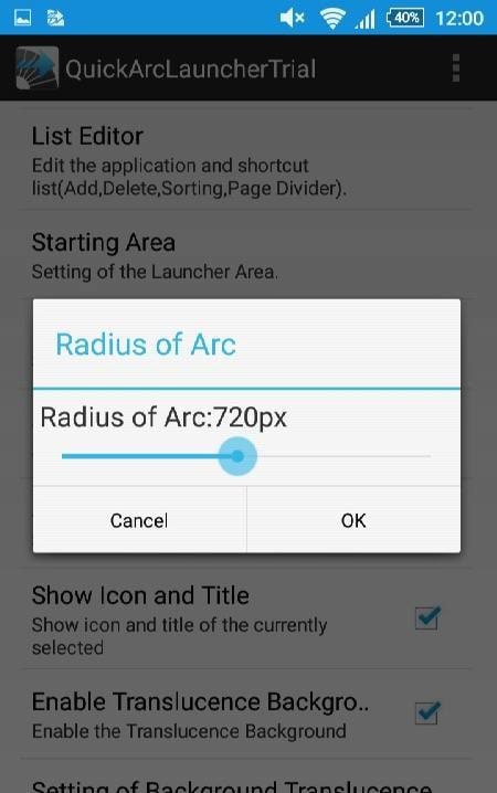 Quick Arc Launcher screenshot 4