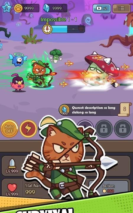 Cat Legend: Idle RPG War screenshot 2