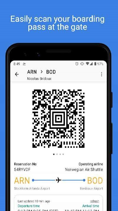 Boarding Pass Wallet : Flight Manager screenshot 1